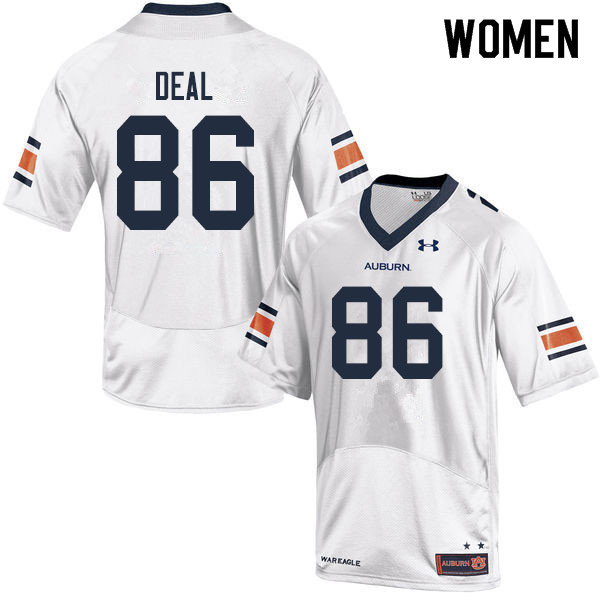 Women #86 Luke Deal Auburn Tigers College Football Jerseys Sale-White